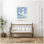 Sylvie Beach Framed Canvas by Alicia Abla