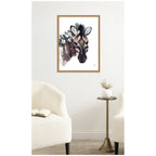 Zebra by Madeline Jeppesen Framed Canvas Wall Art Print