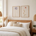 Set Of Two Wild Flourish I Gold Framed Wall Art