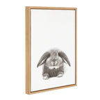 Sylvie Rabbit Framed Canvas by Simon Te of Tai Prints