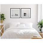Humpback Whale 2 Piece Framed Wall Art Print Set by Laura Evans