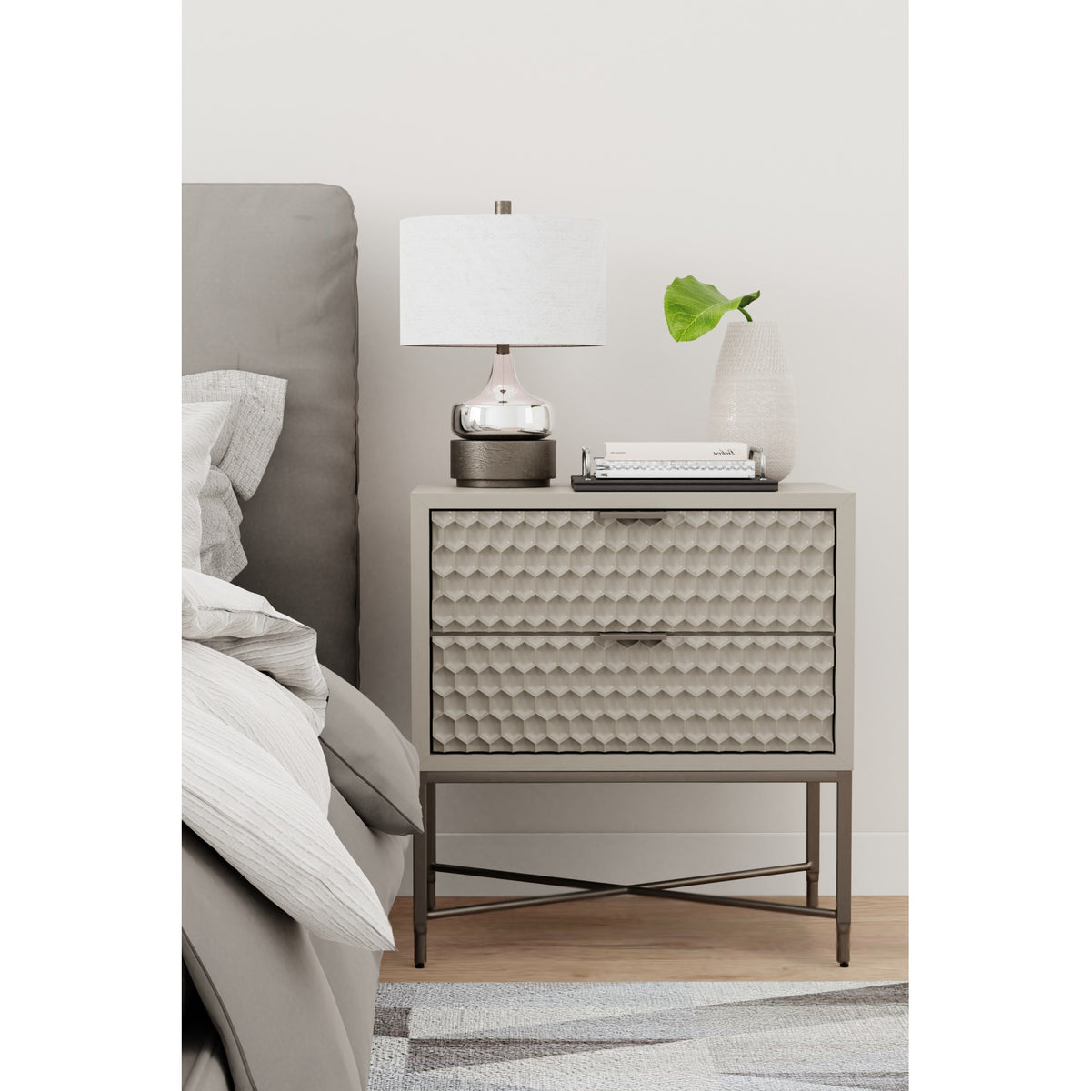 Milo Nightstand (Taupe)