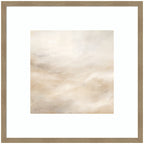 Tonal Abstract Textural White and Beige Light Natural Neutrals by The Creative Bunch Studio Framed Wall Art Print