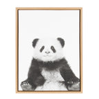 Sylvie Panda Framed Canvas by Simon Te Tai