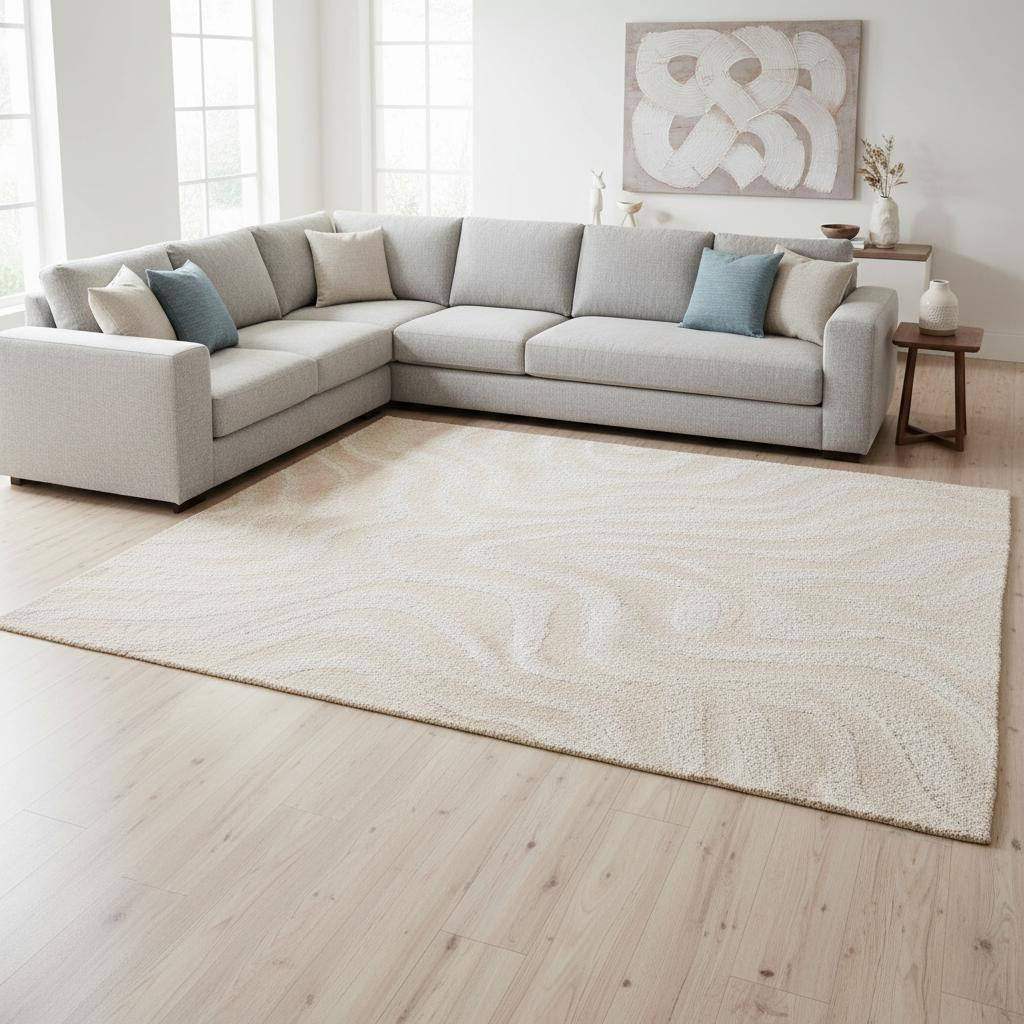 8 X 11 White Area Rug