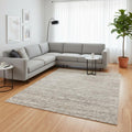 8 X 11 Gray And Brown Abstract Area Rug