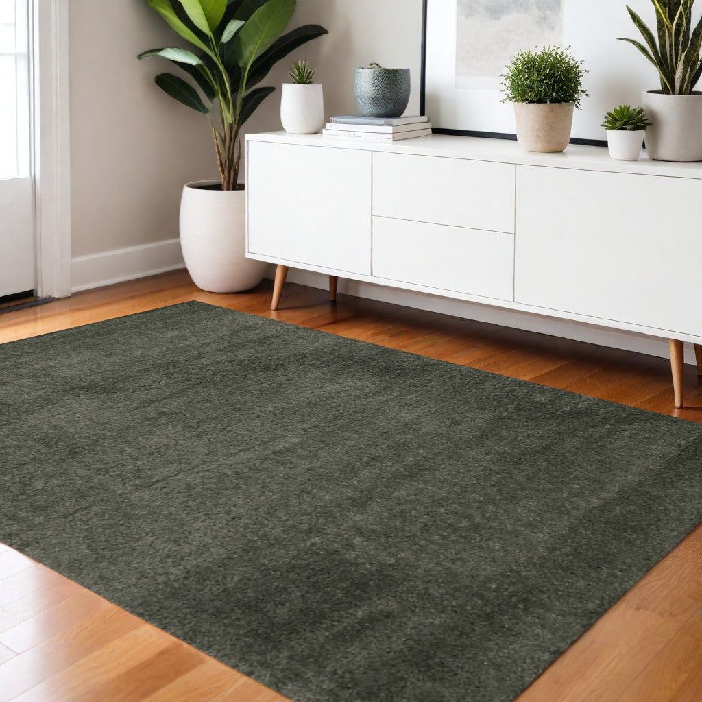 4 X 6 Dark Green Area Rug