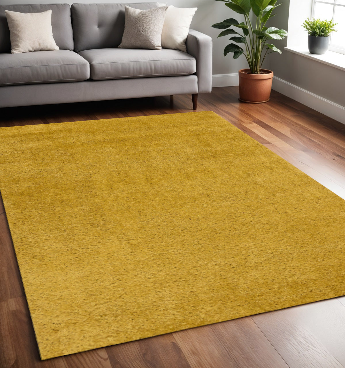5 X 8 Yellow Area Rug
