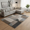 8 X 11 Cream Gray And Brown Geometric Area Rug