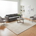 5 X 8 Cream And Ivory Geometric Area Rug