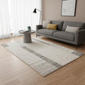 5 X 8 Ivory And Black Striped Area Rug