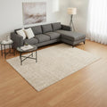 8 X 11 Cream And Beige Geometric Area Rug