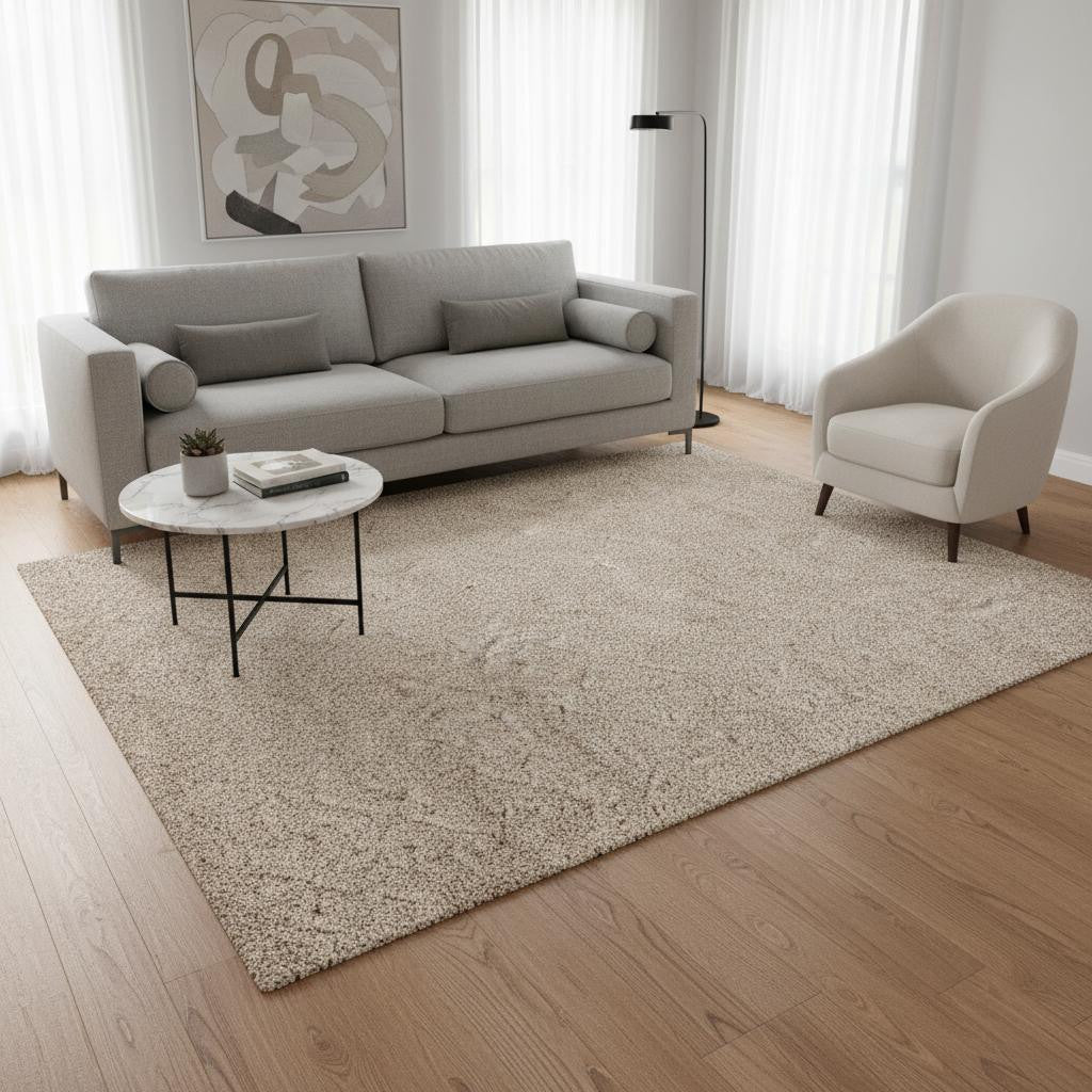 5 X 8 Beige And Natural Geometric Area Rug