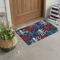 16 X 30 Blue Red And White Octopus Indoor Coir Door Mat