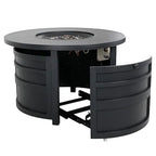 Darcy Aluminum Round Firepit Table