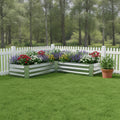 12 X 60 Silver Steel L Shape Raised Garden Bed