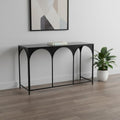 50 Black Steel Frame Console Table