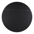 Hutton Round Wood Wall Mirror