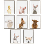 Sylvie Young Rabbit Framed Canvas by Amy Peterson Art Studio