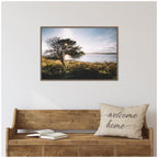 Sylvie Coastal Serene Sunset Tree Landscape Framed Canvas by Patricia Hasz