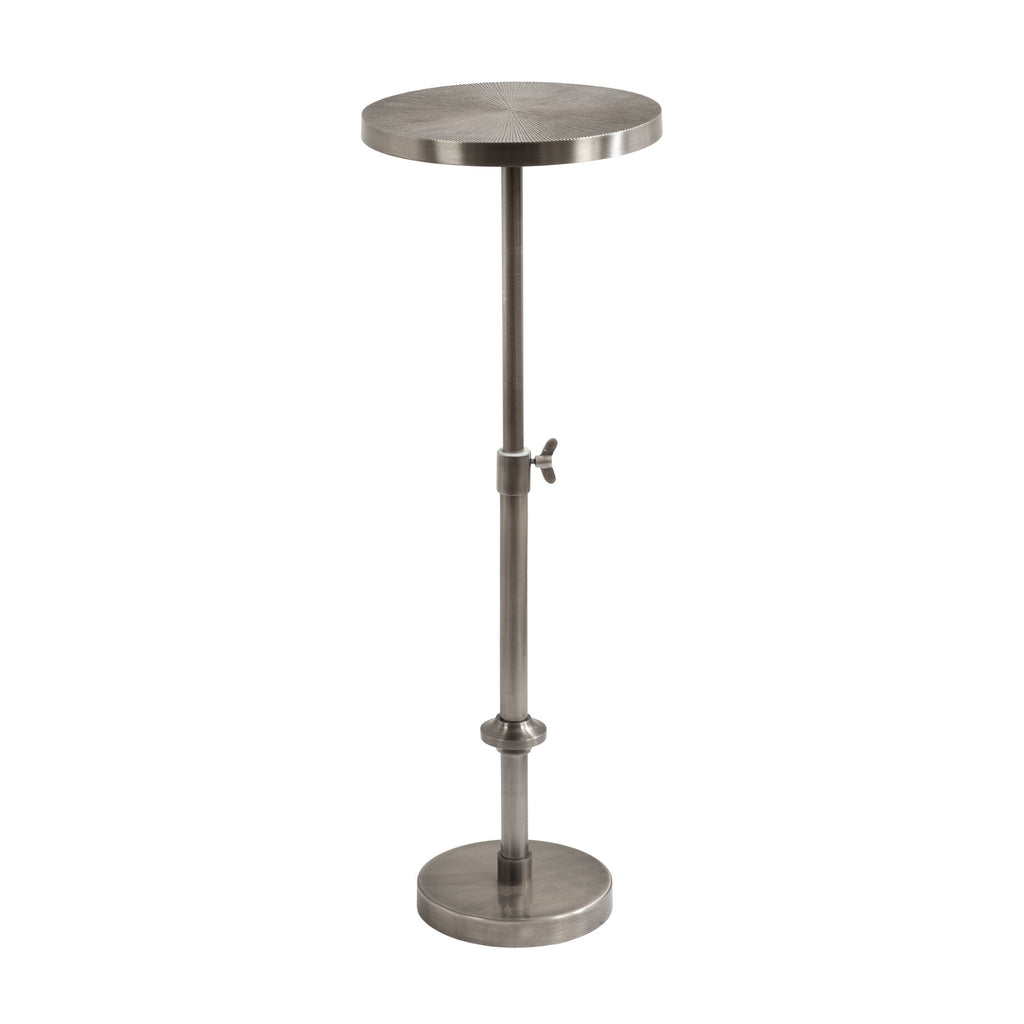 Engles Adjustable Embossed Metal Table and Plant Stand