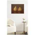Two McLaughlin Pears no date Jeremiah Pearson Hardy by Nostalgia Prints Framed Canvas Wall Art Print