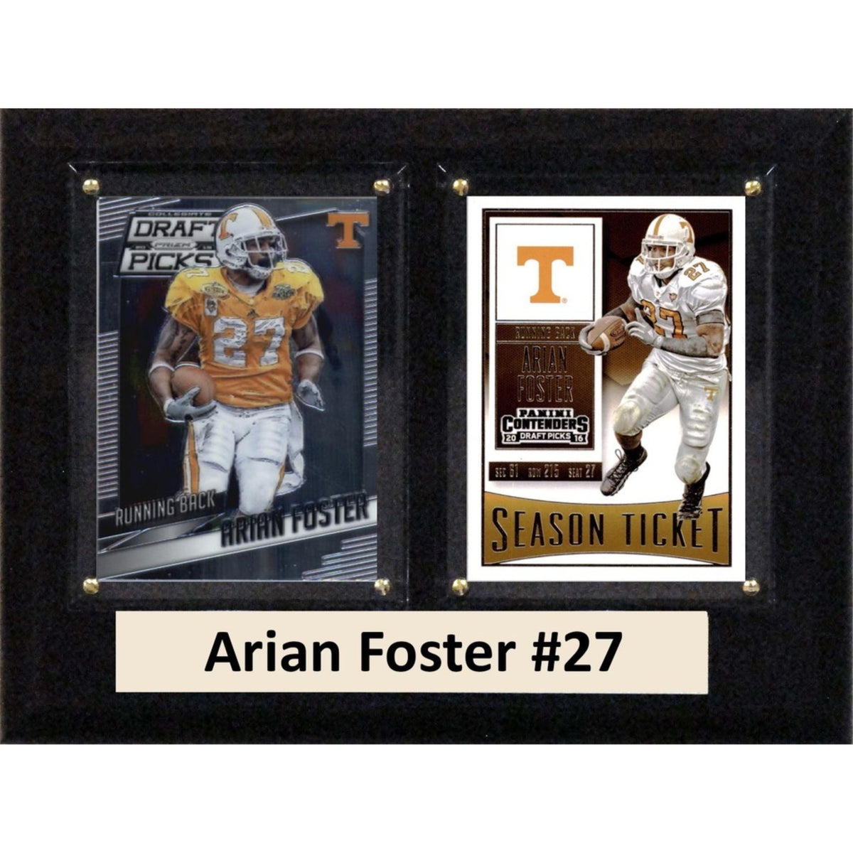Ncaa 6 Inch X8 Inch  Arian Foster Tennessee Volunteers Two Card Plaque