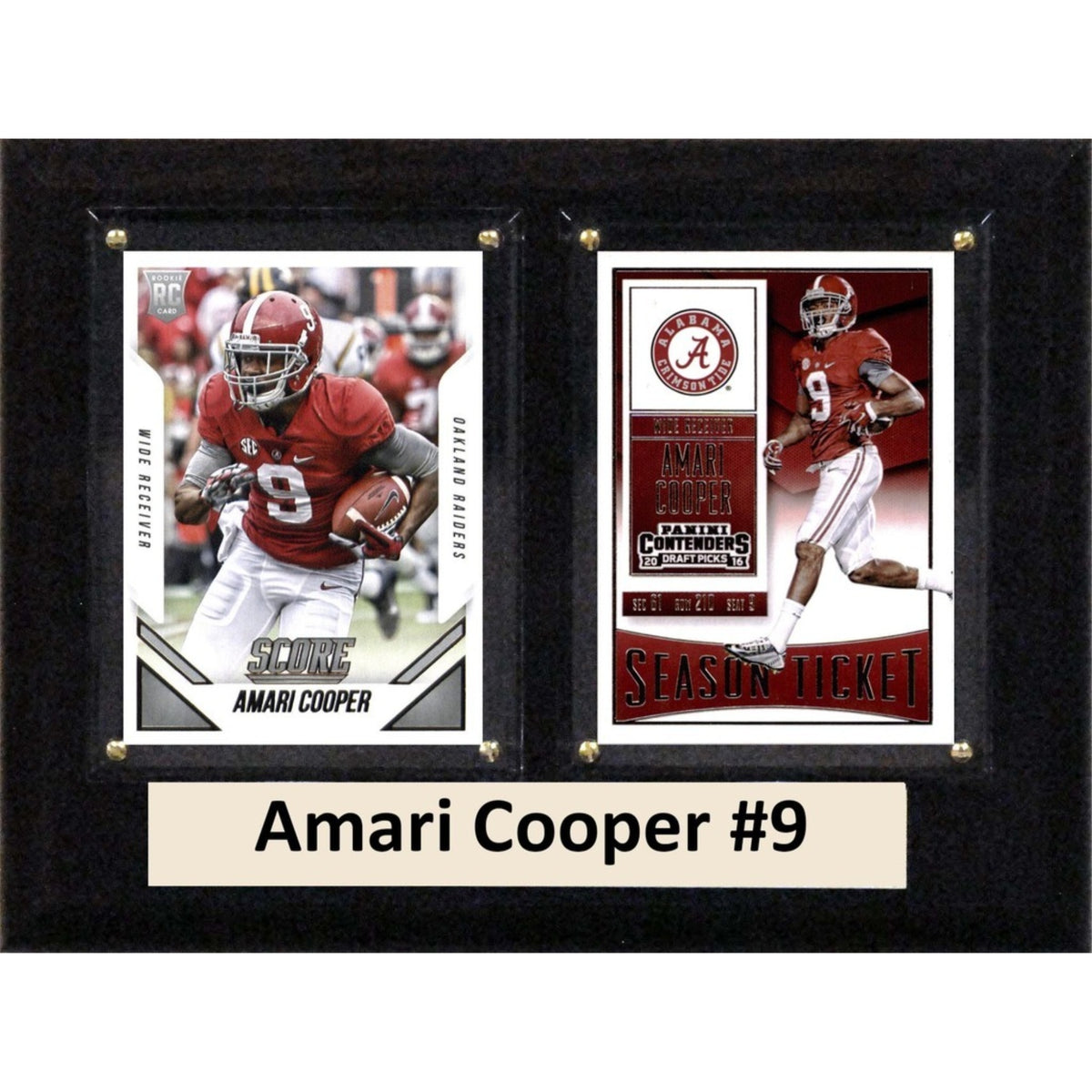 Ncaa 6 Inch X8 Inch  Amari Cooper Alabama Crimson Tide Two Card Plaque