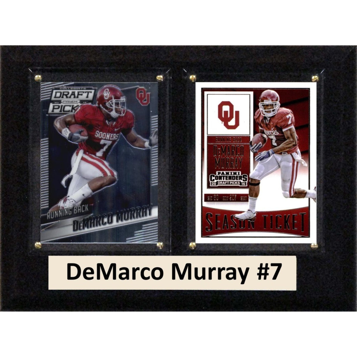 Ncaa 6 Inch X8 Inch  Demarco Murray Oklahoma Sooners Two Card Plaque