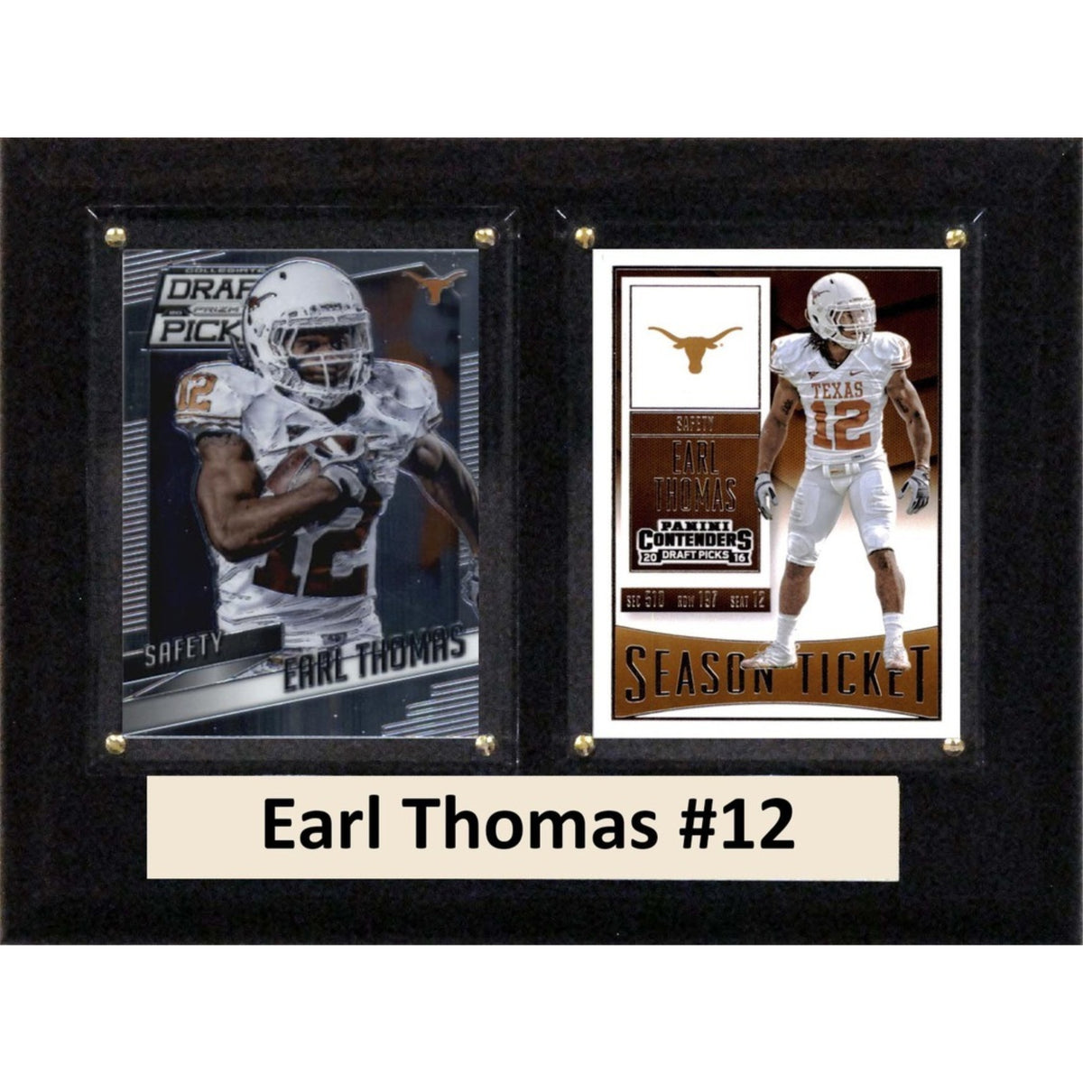 Ncaa 6 Inch X8 Inch  Earl Thomas Texas Longhorns Two Card Plaque