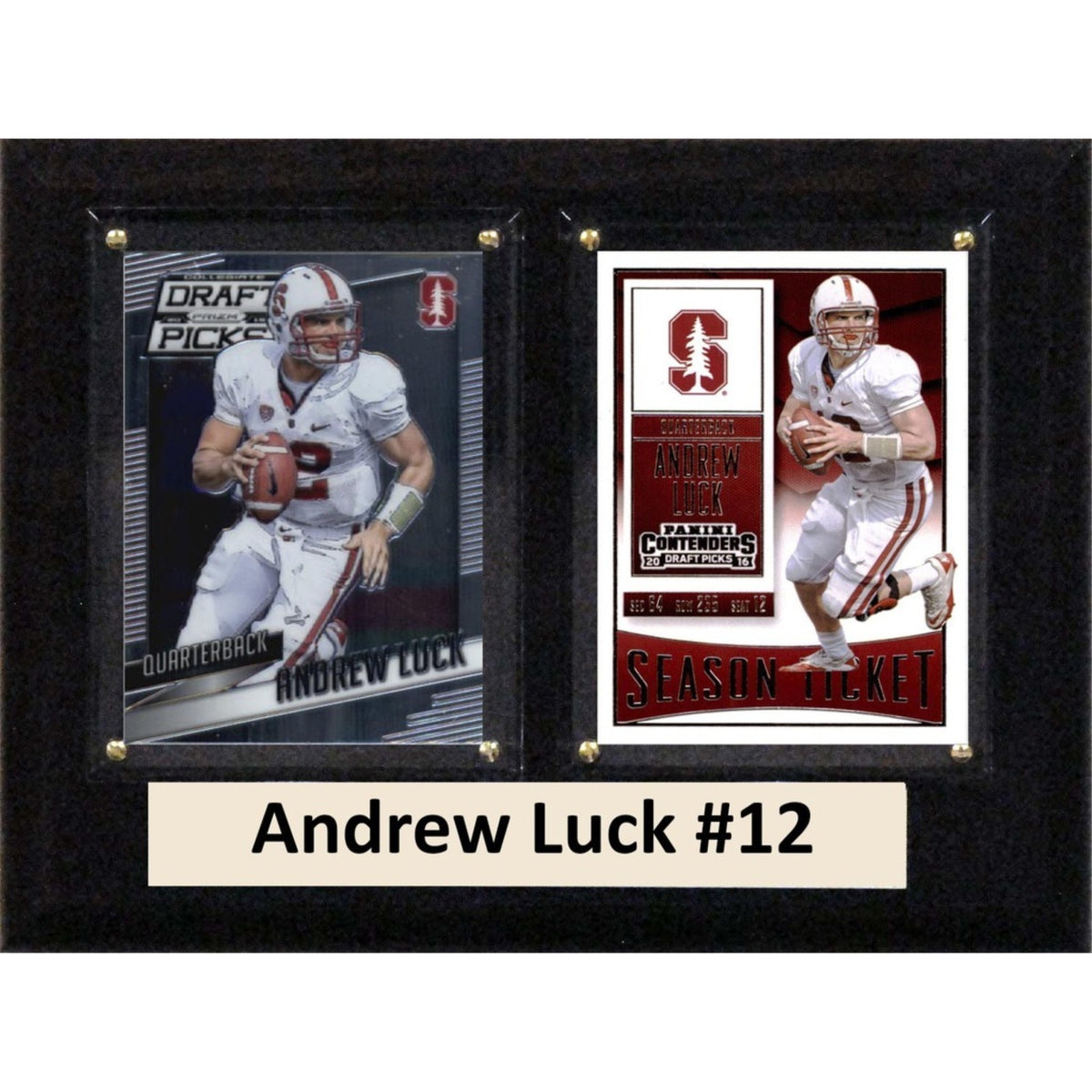 Ncaa 6 Inch X8 Inch  Andrew Luck Stanford Cardinal Two Card Plaque
