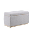 Blanche Rectangle Ottoman Grey