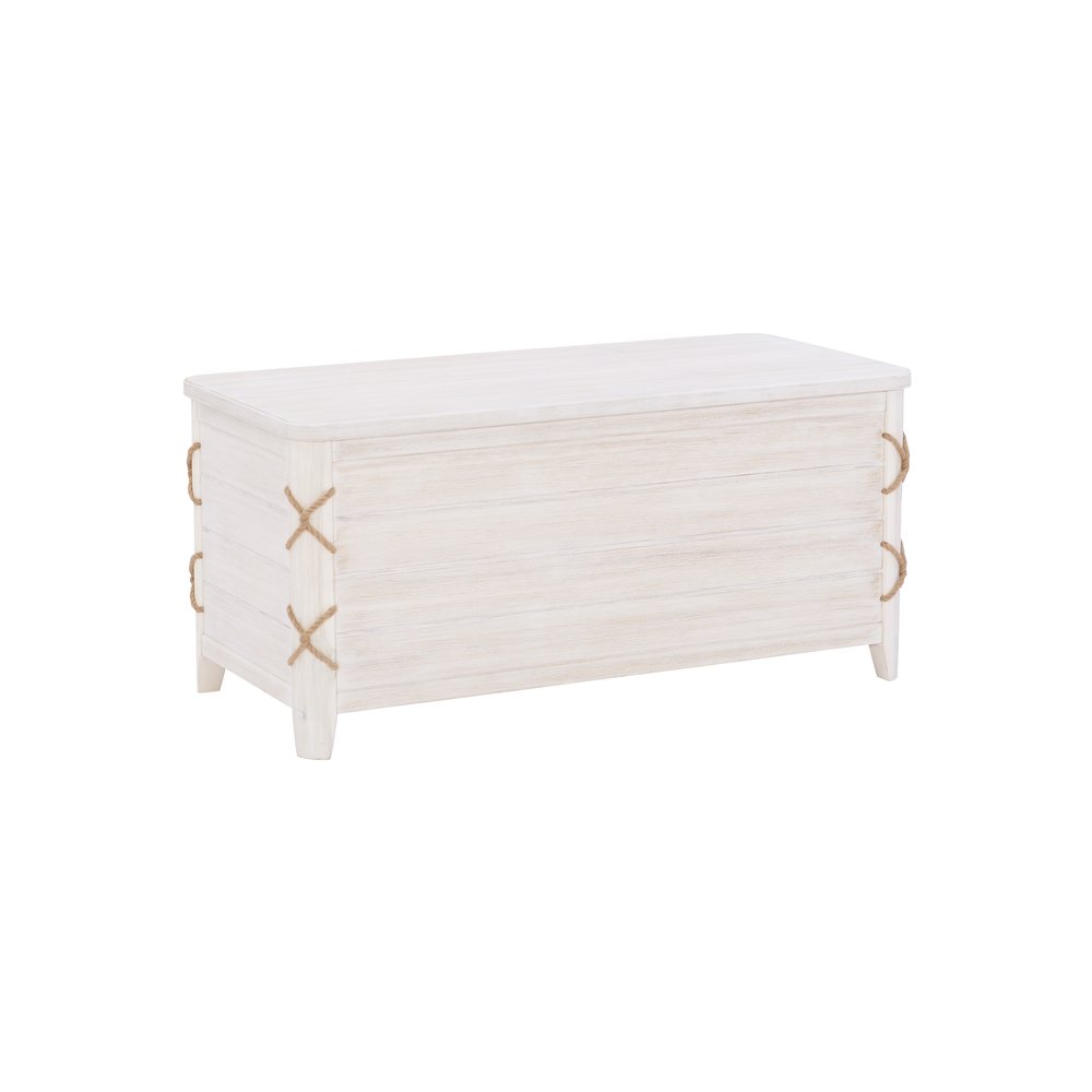 Brosnan Rope Cedar Chest White