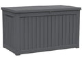 58 Black Polypropylene Water Resistant Deck Box