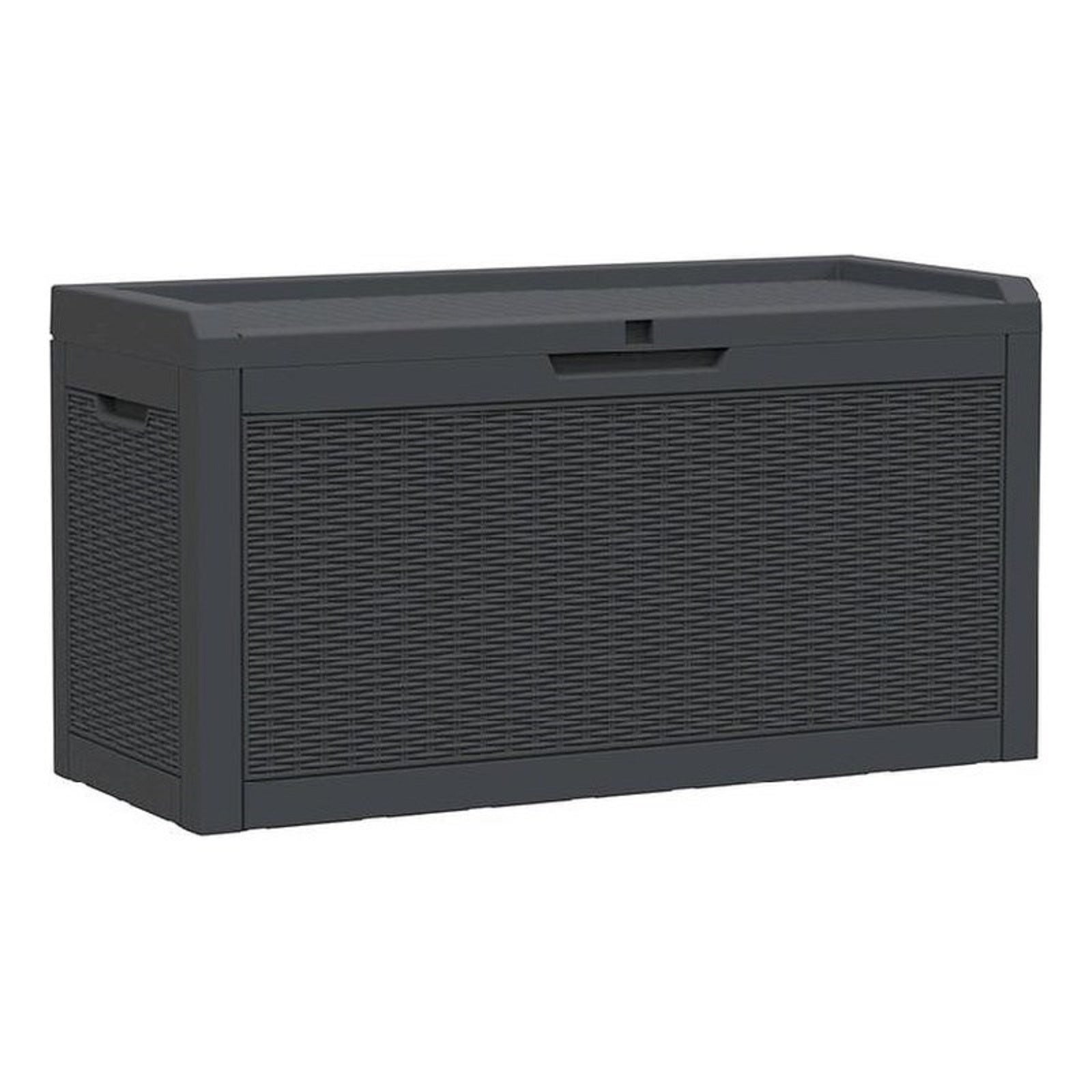 42 Black Polypropylene Water Resistant Deck Box