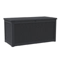 68 Black Polypropylene Water Resistant Deck Box