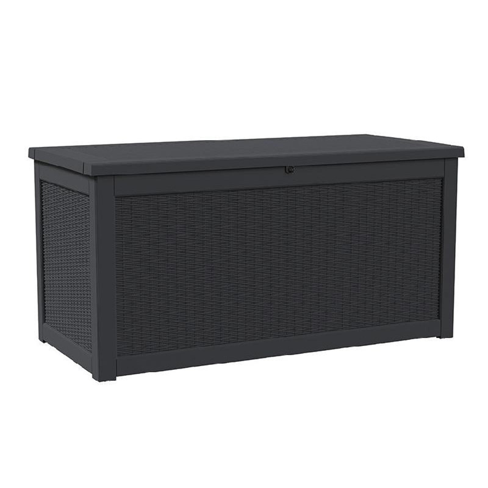 68 Black Polypropylene Water Resistant Deck Box