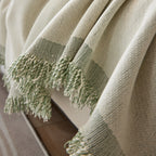 Soft Chenille Tassel Trim Sectional Sofa Protector Couch Covers for Cats Cozy Blanket Sofa Throws