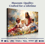 Jesus With Children Faith Wall Art VIII