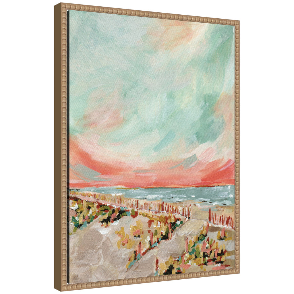 Sylvie Landscape 03 Beach Framed Canvas by Annie Quigley