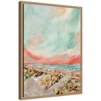 Sylvie Landscape 03 Beach Framed Canvas by Annie Quigley