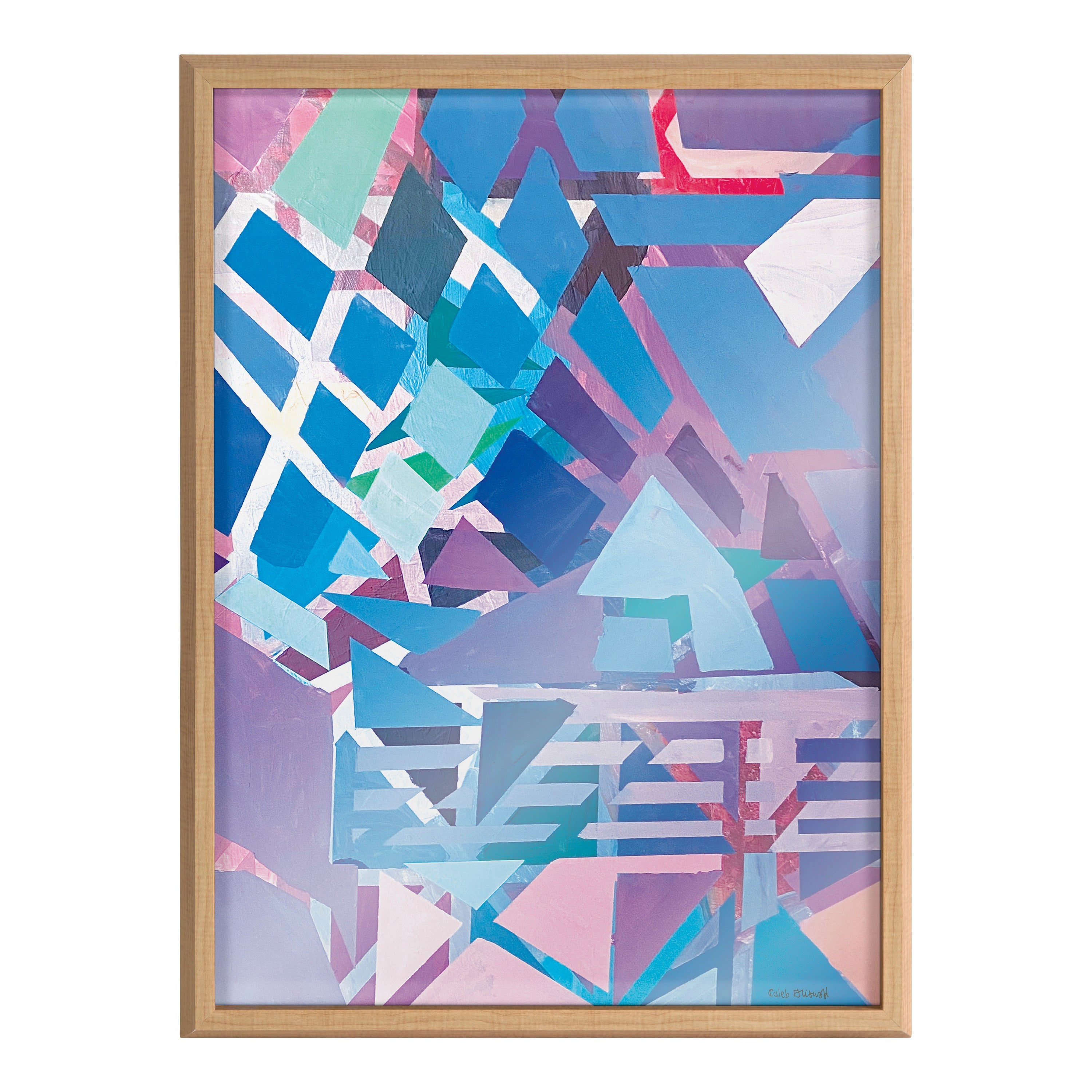 Blake Singing the Blues Framed Printed Glass by Caleb Griswold
