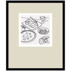 Dinner Club by Gabrielly Guedes Framed Wall Art Print