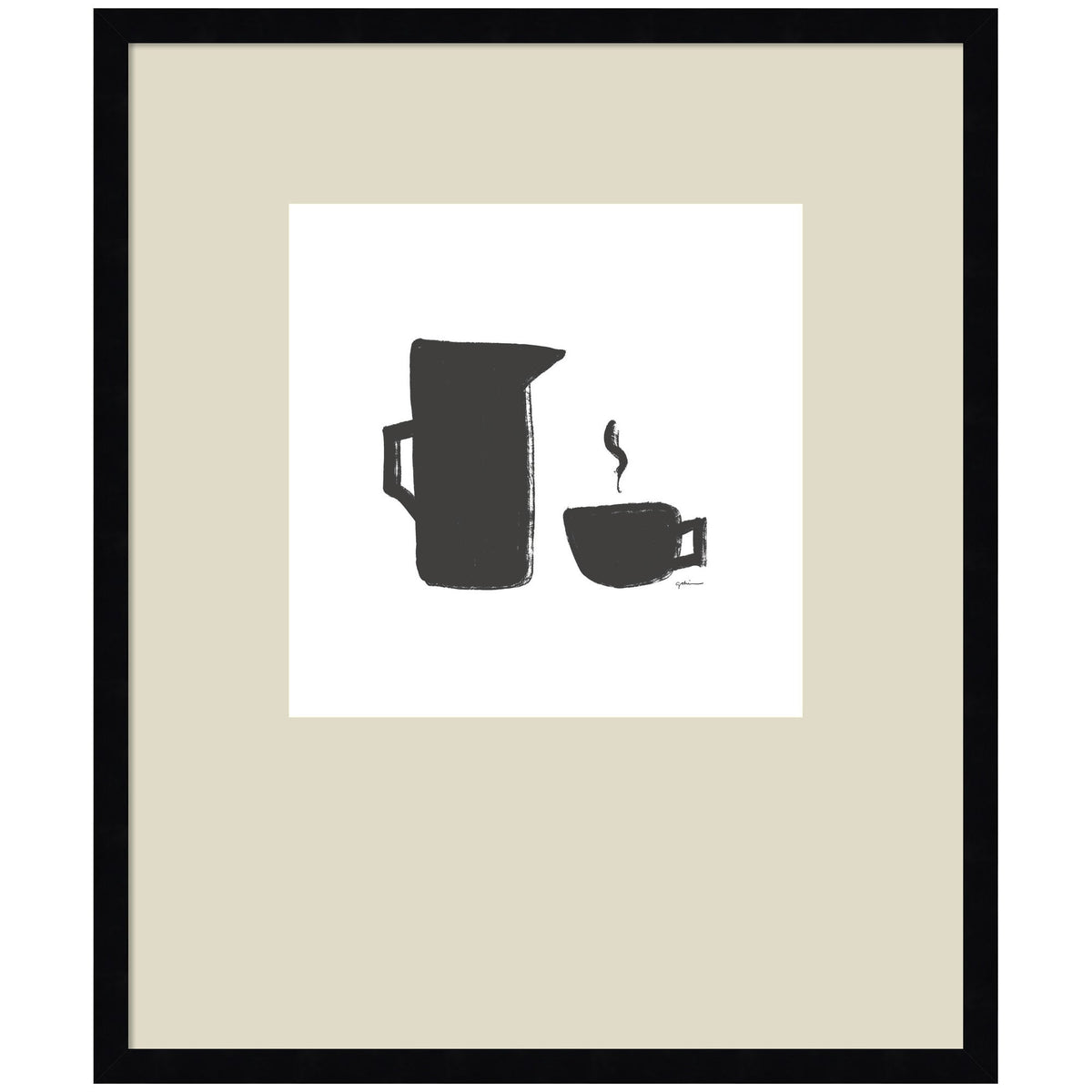 Coffee by Gabrielly Guedes Framed Wall Art Print