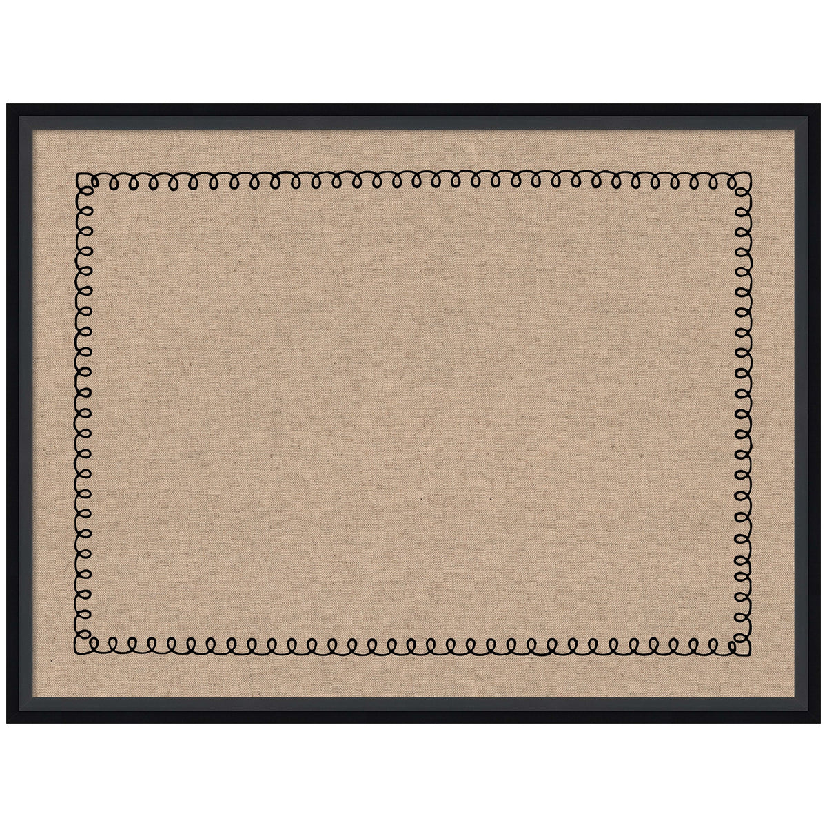 Pinboard Black Scallop Print