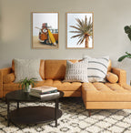 Sylvie Surfboard Paradise Framed Canvas Set by The Creative Bunch Studio