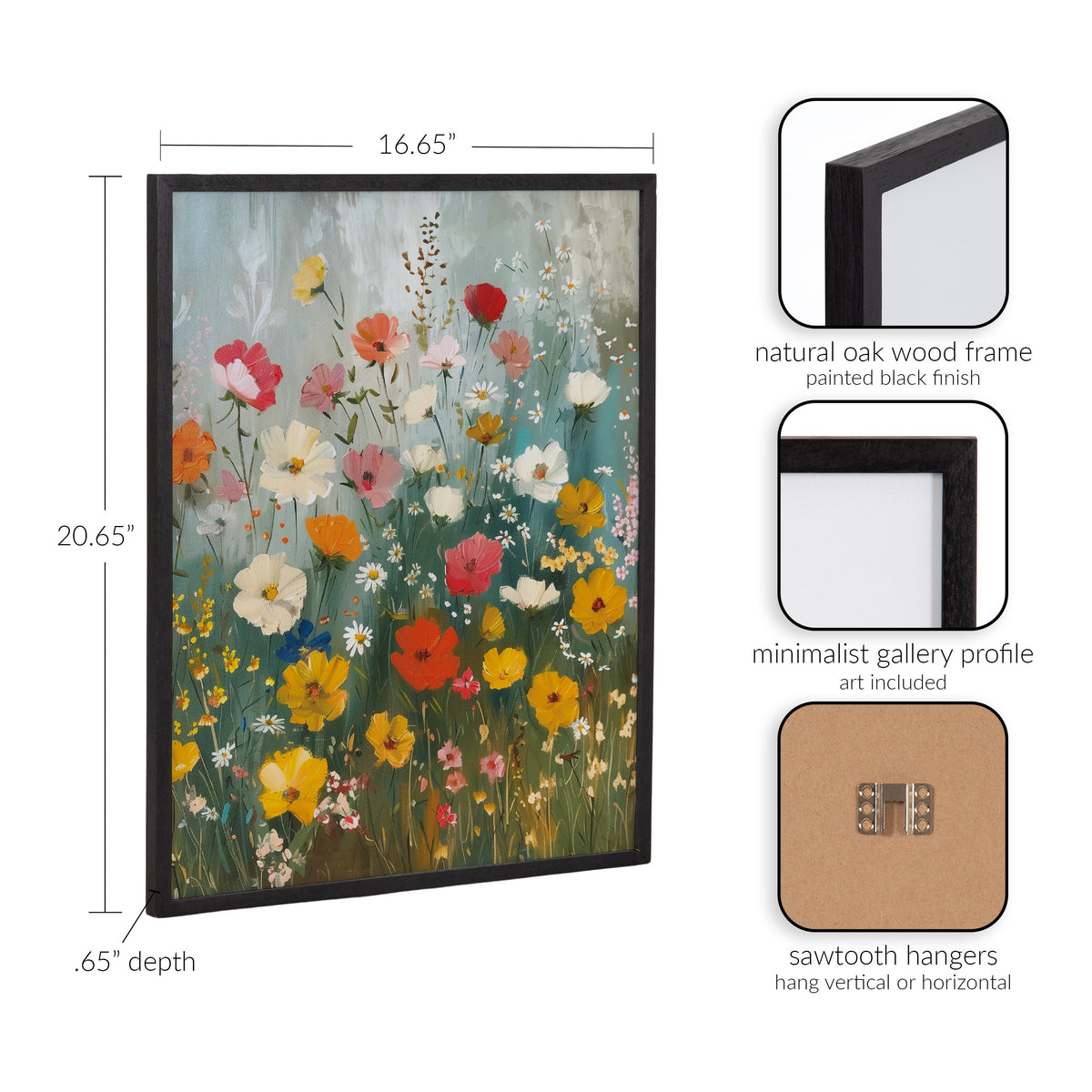 Gallery Boho Wildflower Garden Print by The Creative Bunch Studio