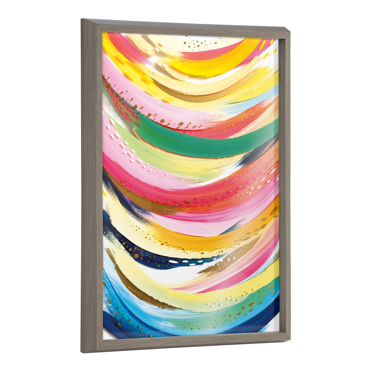 Blake Brushstroke 117 Framed Printed Glass by Jessi Raulet of Ettavee