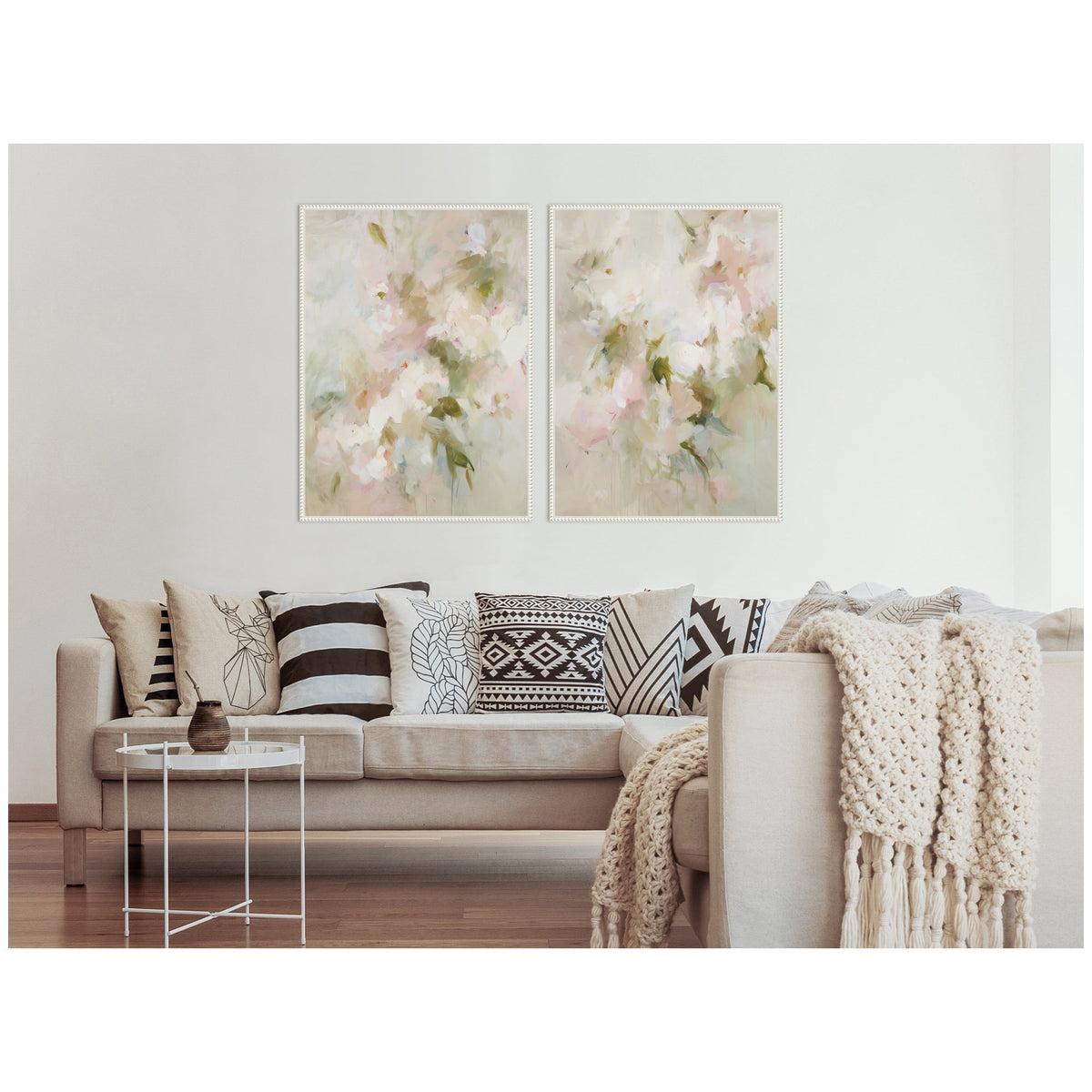 Bloom No. 1 & No. 2 2 Piece Framed Canvas Wall Art Set by Amy Lighthall
