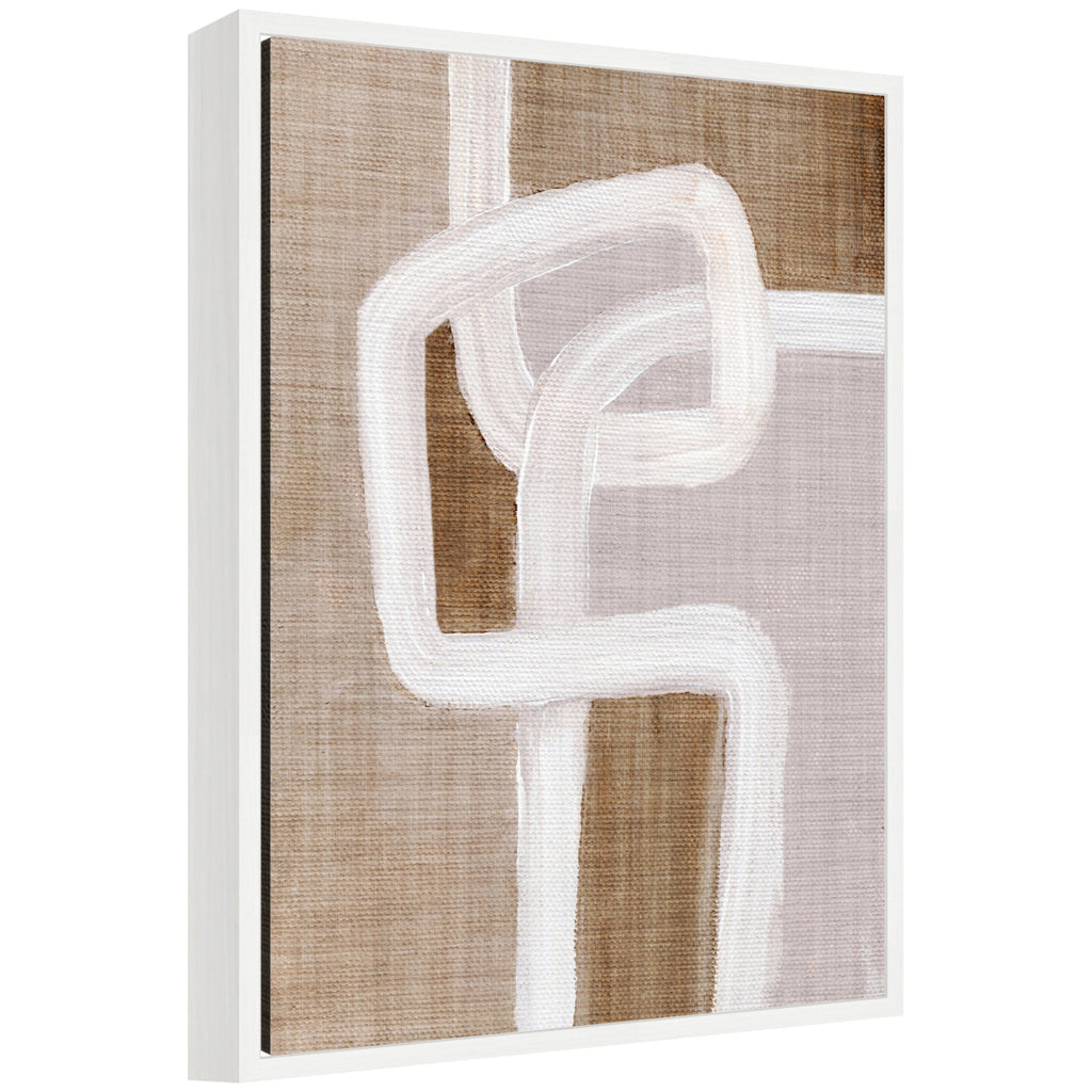 Sylvie Rhythmic Lines l Framed Canvas by Nikita Jariwala